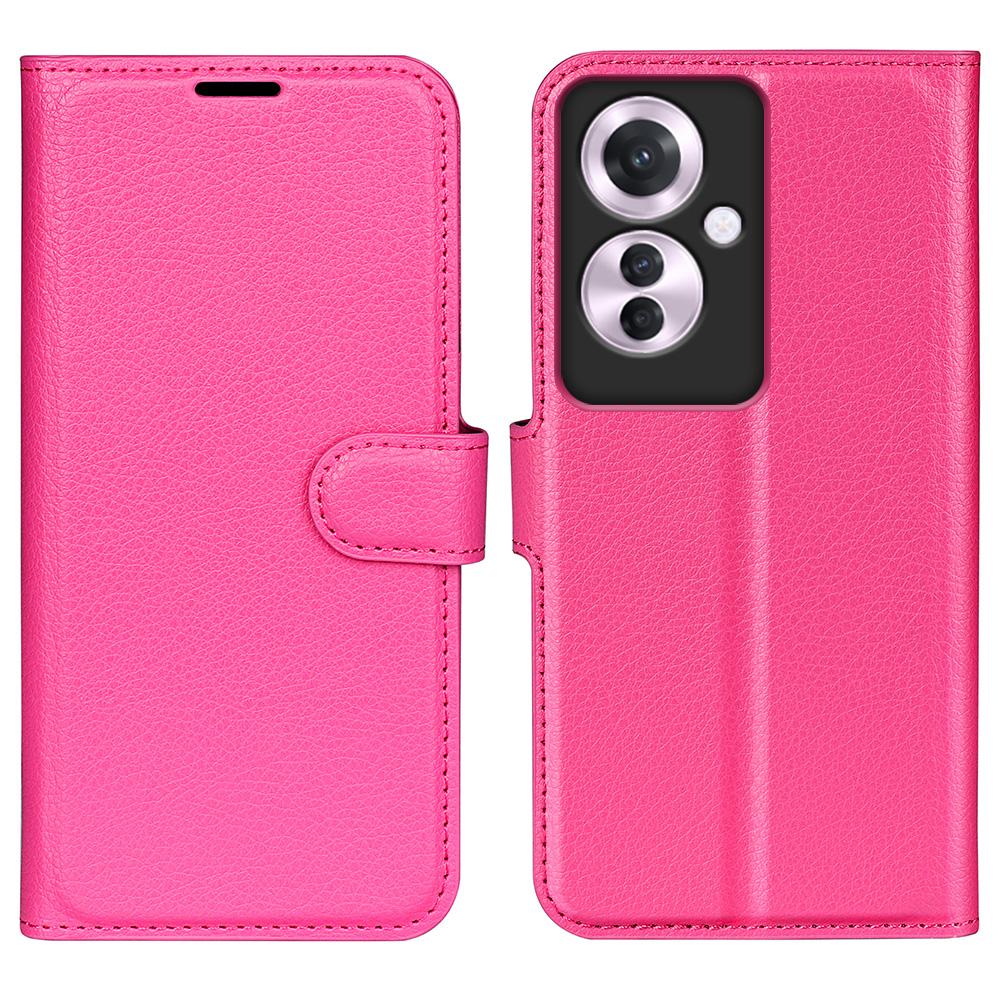 For Oppo Reno11 F 5G Case Litchi Texture PU Leather Phone Cover