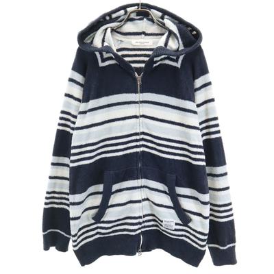 Border Pattern Long Sleeve Room Wear L Charcoal Men's Used