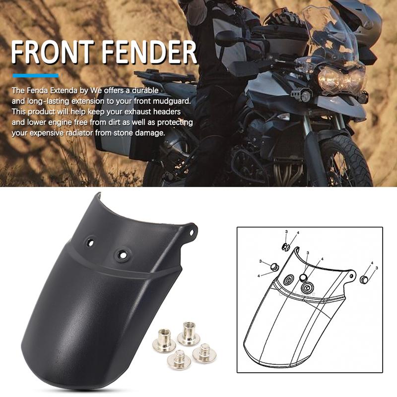 New For TIGER 800 XCX XCA XC Front Fender Mudguard Fender Forward Splash Guard For Tiger 800 Motorcycles Accessories 2011 - 2019