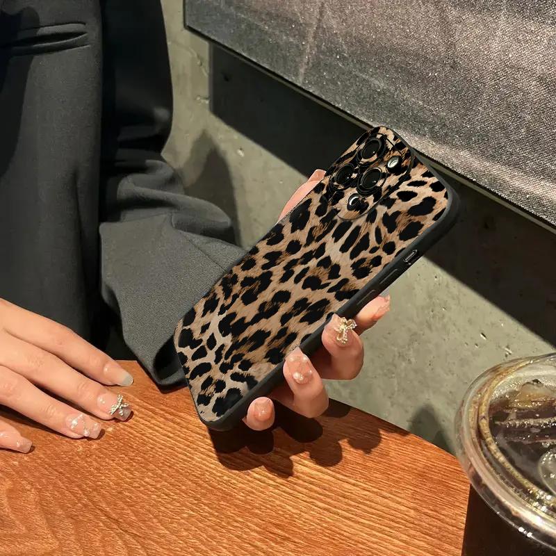 Leopard Print Girl Slogan Pattern Phone Case For  Redmi Note 11 12 13 Pro Plus 5G 12S 11S 11 10S Redmi 13C 12 Soft Cover