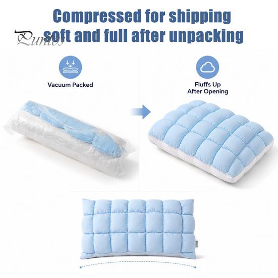 Cuscini Ergonomici per Dormitori Misti Cuscino Trapuntato Rinfrescante, Cuscino Morbido come una Nuvola Alternativa al Piumino, Cuscino Soffice Rilassante per il Sonno