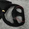 Type D 13inch 325mm Car Gaming Simulation Racing Steering Wheel Suede Leather Universal 6 Bolt 70mm Car Sports Steering Wheel
