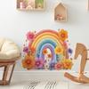 Watercolor Floral Rainbow Stickers for The Entrance, Bedroom, Home Decoration and Beautification Wall