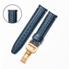 FOR IWC Watch Strap Knit Pattern Curved End Replacement Band for Portugieser Chronograph Portugieser 7 Portofino Pilot Watch
