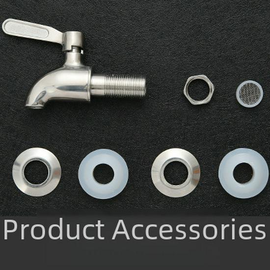 304 Stainless Steel Wine Barrel Spout: Glass Infusion Bottle & Ceramic Jar Valve
