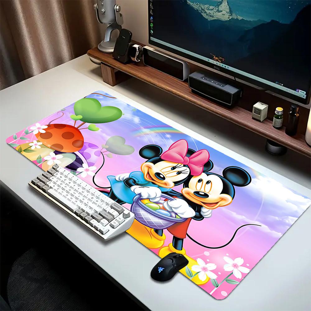 1Pc Mickey Minnie Mouse Easter Theme Mouse Pad 2Mm Thick Rubber Base Perfect Bedroomofficegame Room Ideal Gift Computer Keyboard Enthusiasts