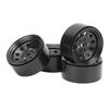 4PCS RC Beadlock Wheel Hub 1.9in Iron Wear Resistant Reusable RC Wheel Hub for Replacement Black