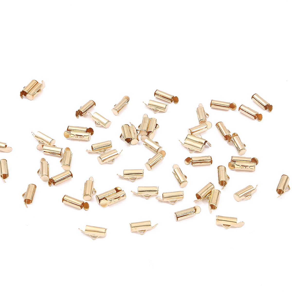 

Новые 30-50 шт., обжимные застежки, колпачки-слайдеры, DIY, разъемы для ожерелья, браслета, ювелирные изделия, фурнитура 10mm 50pcs шампанского