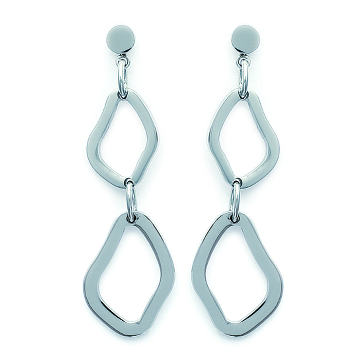 

Les Trésors De Lily [F6447] - Серебряные стальные серьги Хореография - 57x17 мм