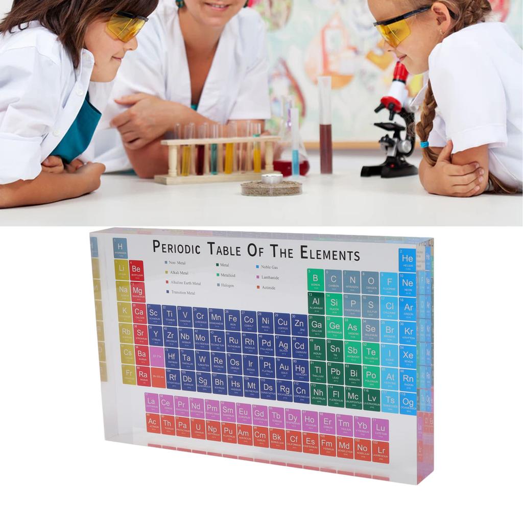 Educational Periodic Table Decoration Safe Odorless Modern Acrylic Periodic Table   for Home School