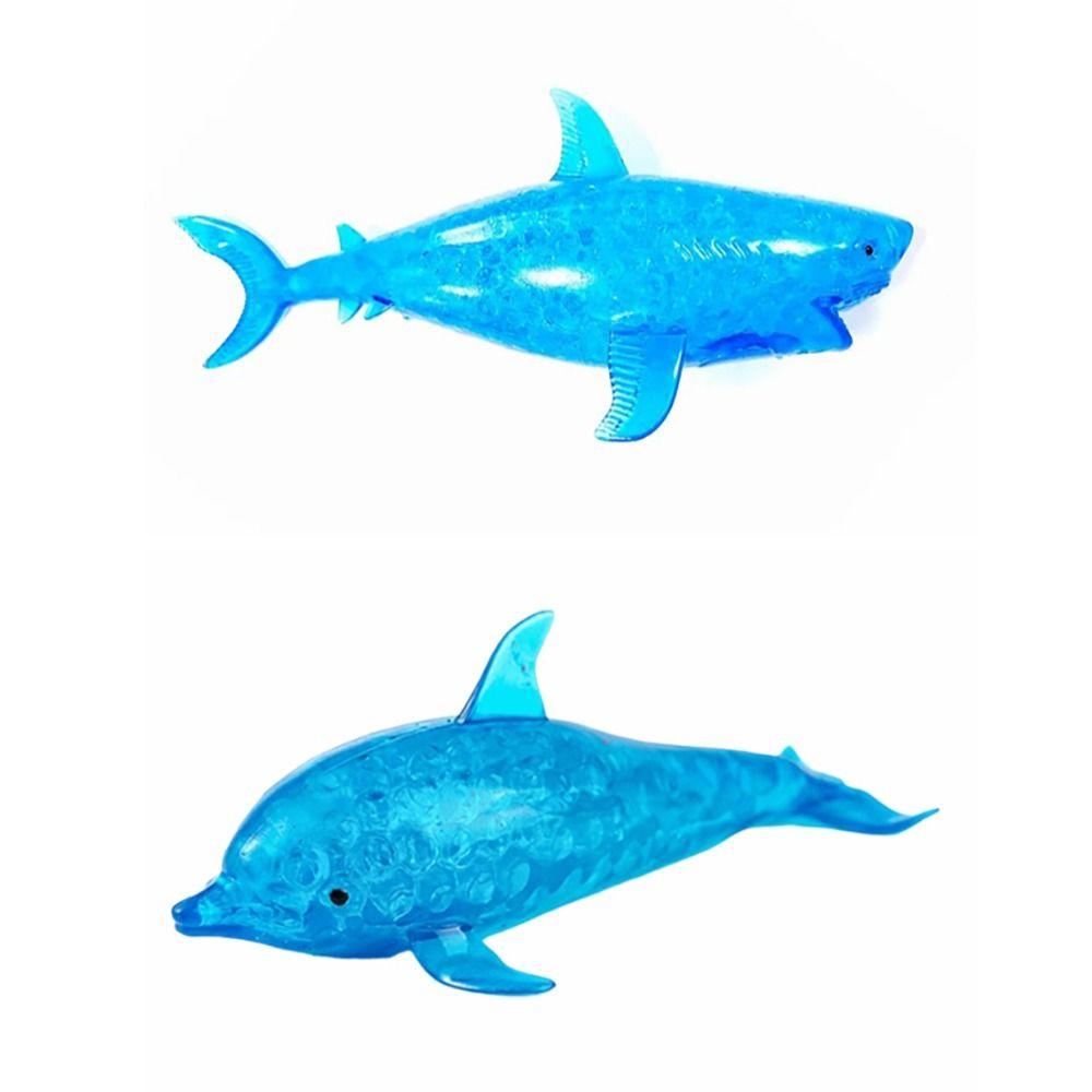 Stretchy Shark Stress Balls TPR Stretchy Stress Squish Ball Durable Dolphin Squeeze Ball  Kids Play
