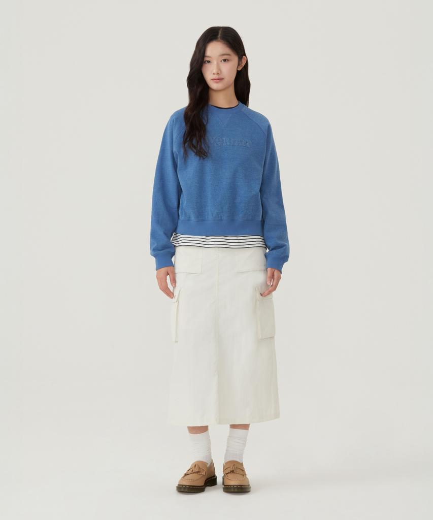 Covernat Woman Cargo Long Skirt Charcoal