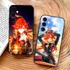 M-Mavuika G-Genshin I-Impact Phone Case For Samsung Galaxy A73,A72,A71,A70,A53,A52,A51,Soft Silicone Black Cover