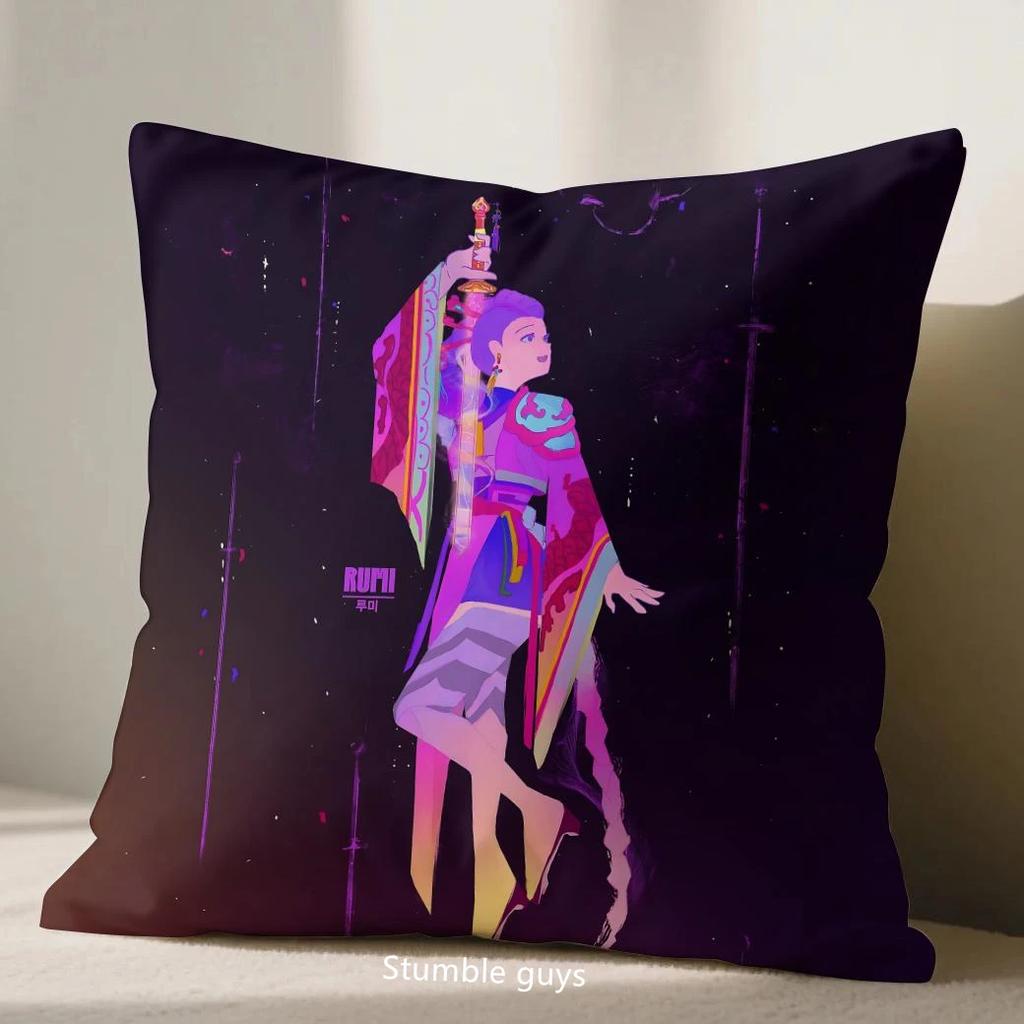 Demon Hunters Kpop Sofa Cushion Cover Anime 45X45cm Pillowcase Living Room
