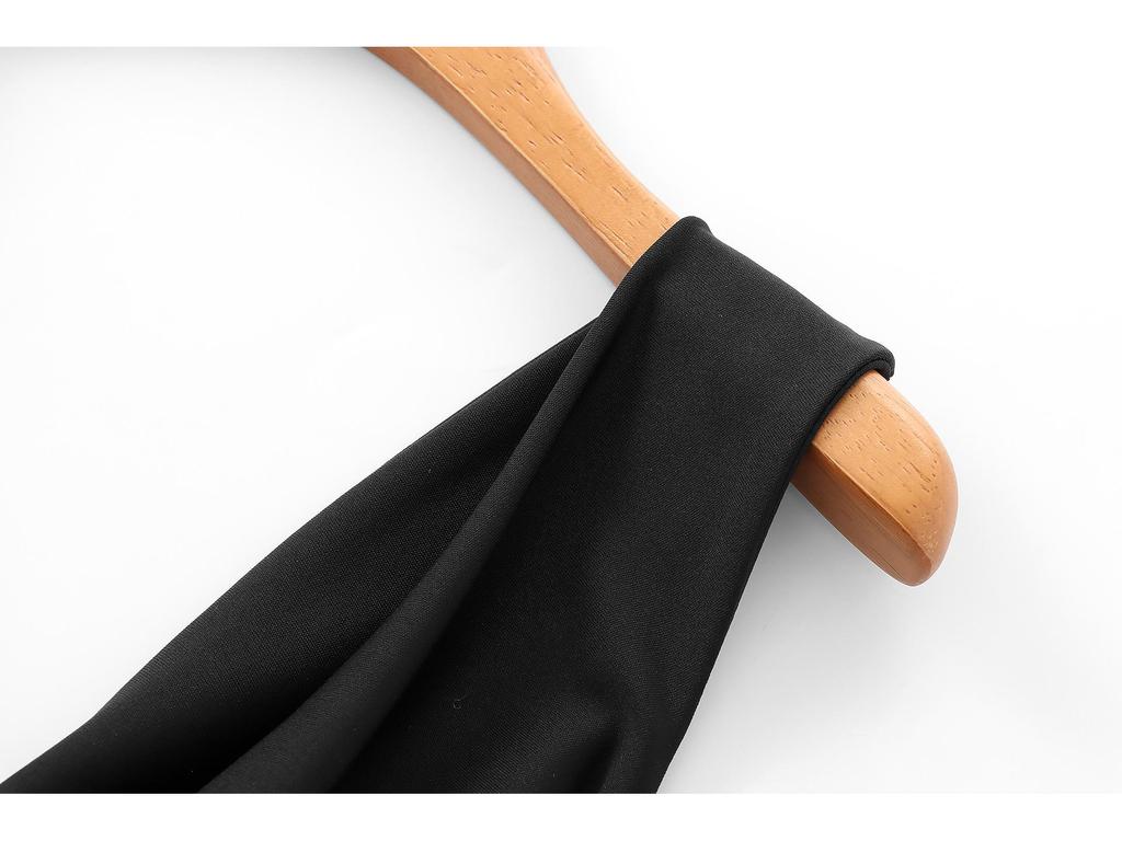 2025 Spring Sleeveless Slim Fit Midi Dress with Draped Collar and Back Tie Detail - European & American Style Women's Fashion