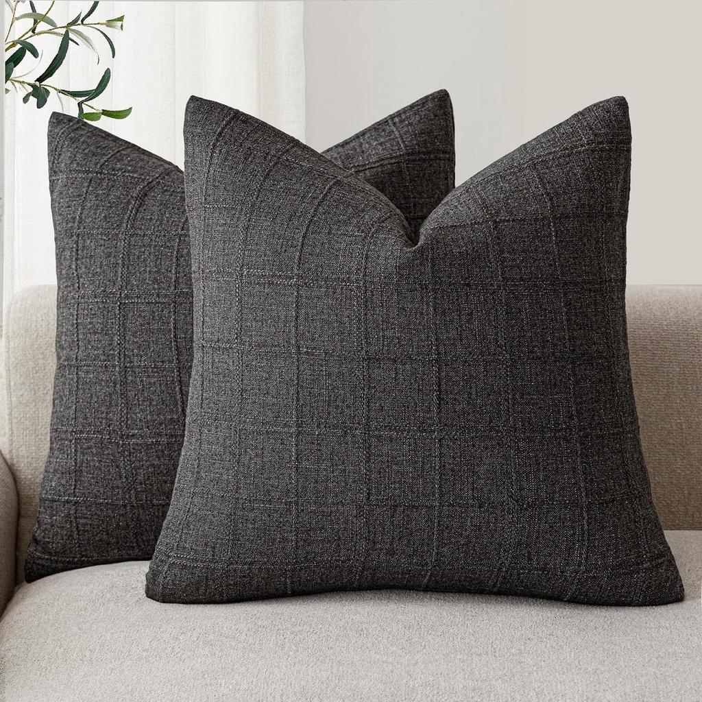 Green Square Cushion Cover Modern Chenille 45x45CM Decorative Pillow Cover Farmhouse Sofa Pillow Cover for Sofa Chair Couch