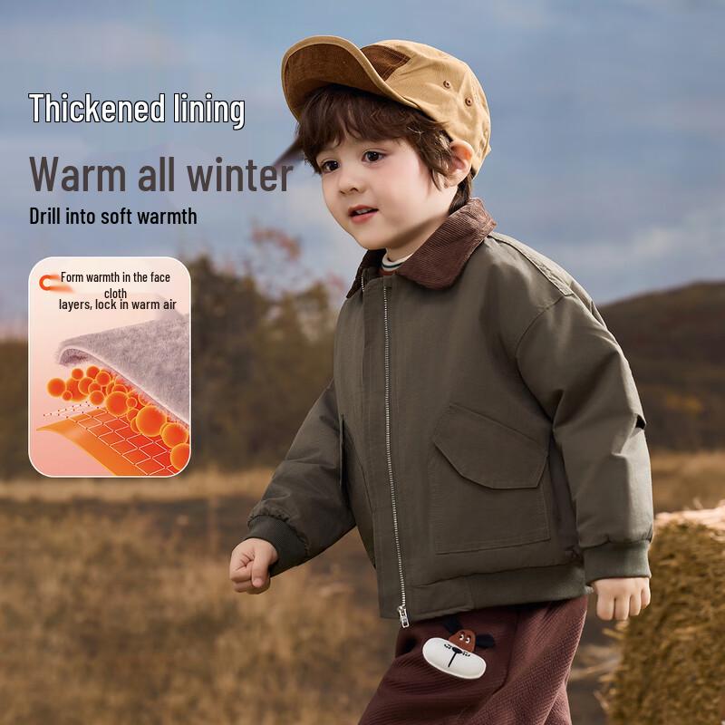 ASK JUNIOR Boys  Retro Padded Winter Workwear Jacket 90