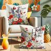 Gorgeous Floral Pillow Cover: Blooming Flowers, with Inspirational Life and Home Furnishings, Sofa and Chair Cushion Cover