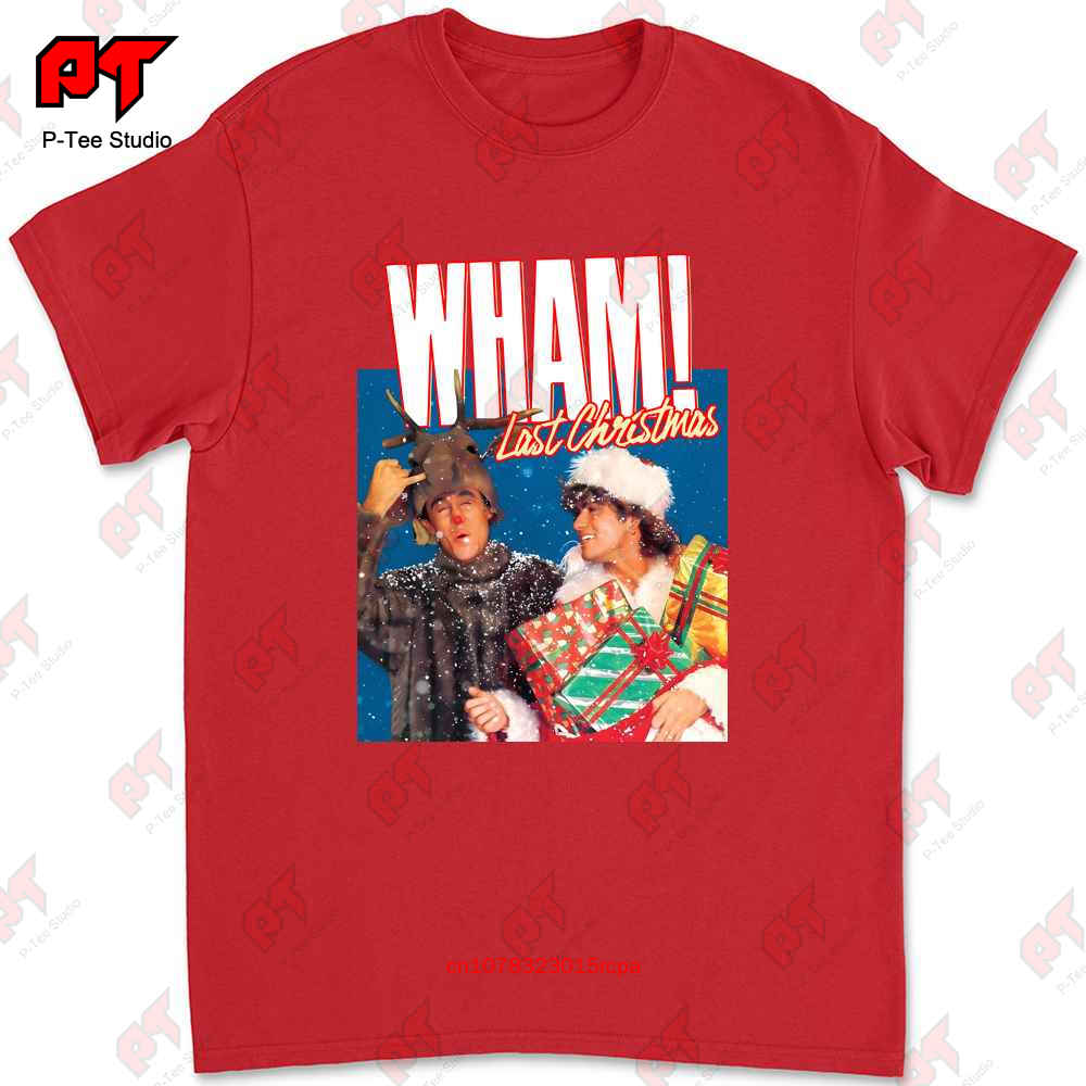 George Michael Last Christmas Wham T Shirt BOOH S