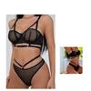 High Quality Women Underwear Set Sexy Hollow Push Up Bras French Ultra Thin Lace Lingerie Summer Breathable Mesh Bra Briefs Sets