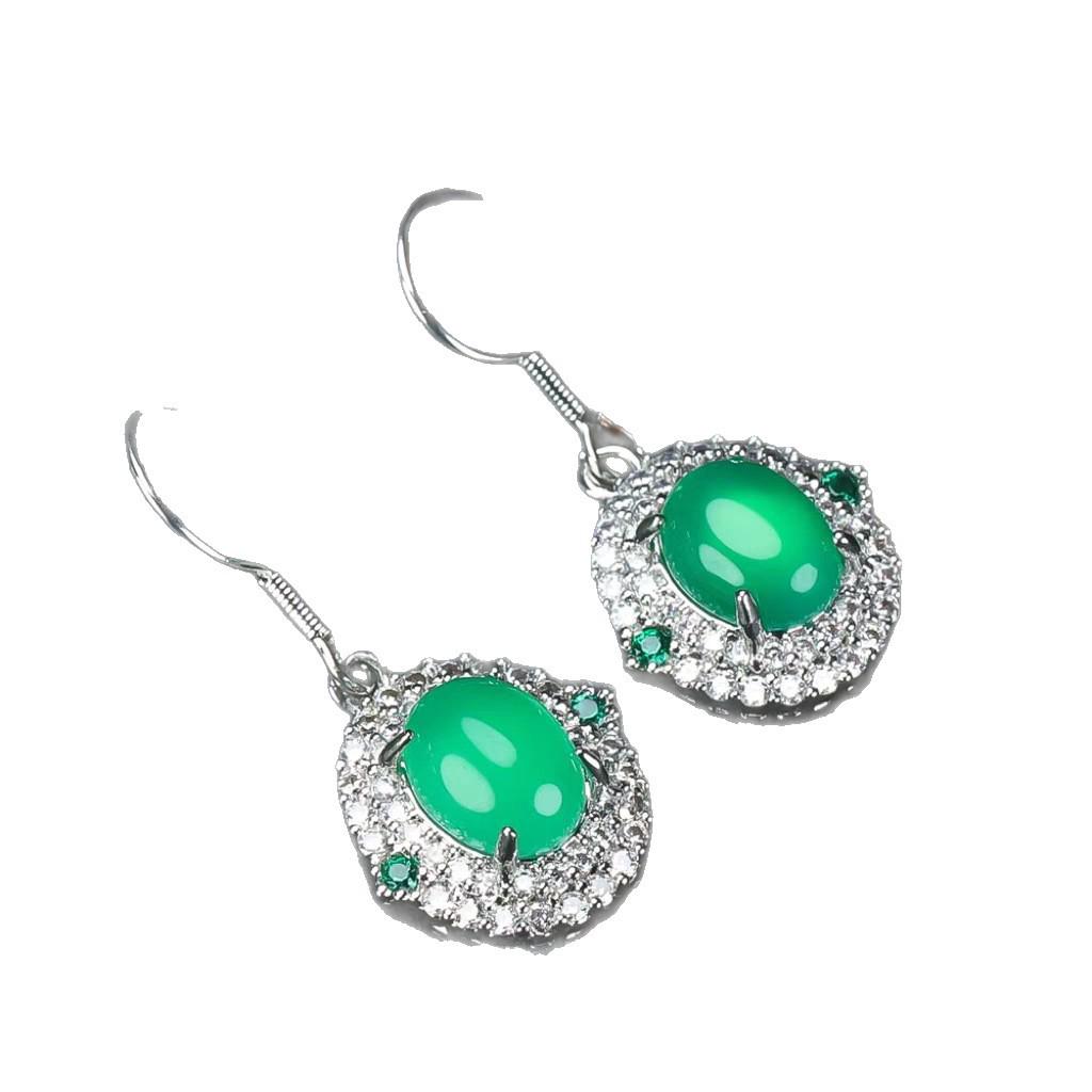 Women's Diamond Inlaid Drop Earrings: Trendy, Fashionable Multiple Ear Pendants