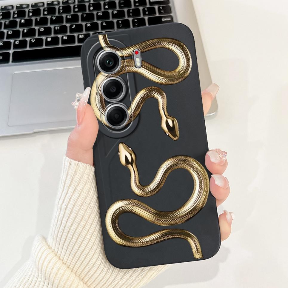 For Tecno Camon 40 Pro 5G CM7 Phone Case Soft Matte Silicone Back Cover Cartoon Cat Landscape Aesthetic Pattern Coque Cases