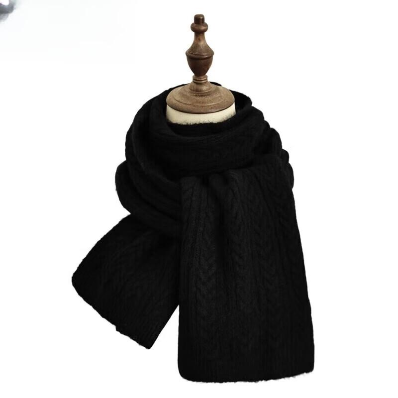 Мужской зимний шарф из смесовой шерсти