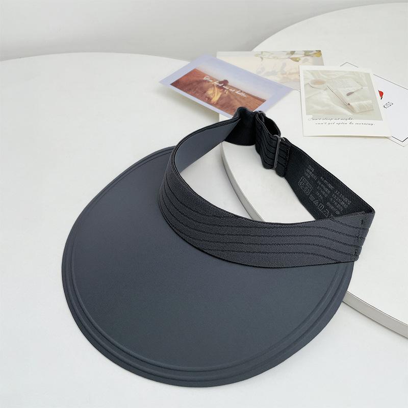 Women's summer outdoor sun protection hat, UV-resistant, wide-brimmed, seamless, one-piece, open-top ice silk hat