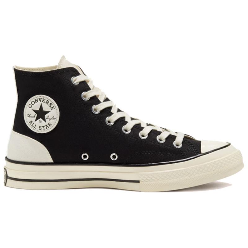 Converse 1970s Psychedelic Hoops Chuck "Black White" Simple Everyday High-top Canvas Shoes Unisex 'Black White'