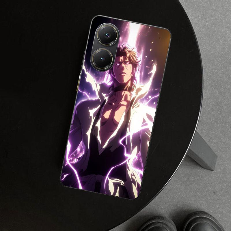 Aizen Sousuke Bleach Phone Case Cover for Xiaomi Poco X6 X5 X7 Pro F7 Ultra Redmi 15C 15 13C 13 12C 12 10C 10 10A 9C 9A 9T 9 Coq