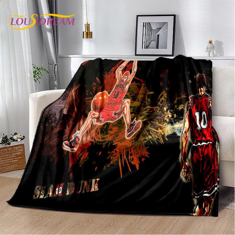 Slam Dunk Anime Cartoon Soft Plush Blanket,Flannel Blanket Throw Blanket for Living Room Bedroom Bed Sofa Picnic Cover Bettdecke