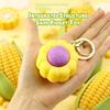 3D Printed Corn Clicker Keychain Durable Stress Relief Fidget Toy Crisp Click Sound for ADHD Kids Adults Relaxing