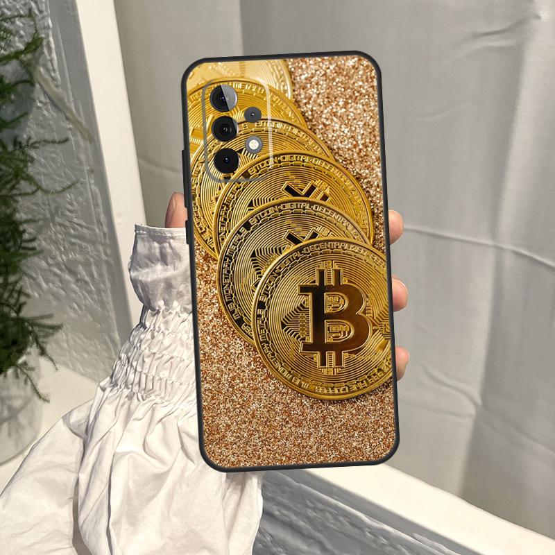 Bitcoin BTC Case For Samsung Galaxy A52S A06 A16 A26 A36 A56 A55 A35 A15 A53 A32 A33 A13 A14 A34 A54 A17