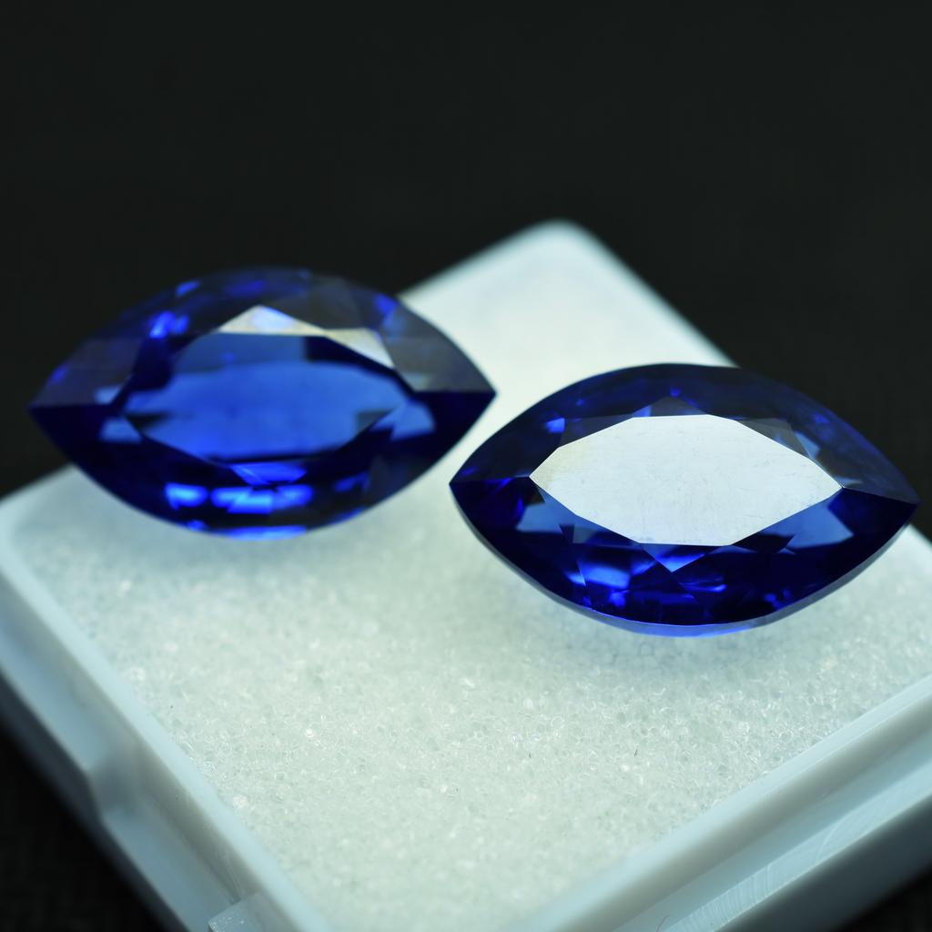 19.30 Ct Natural Blue Sapphire Marquise Shape Certified Loose Gemstone