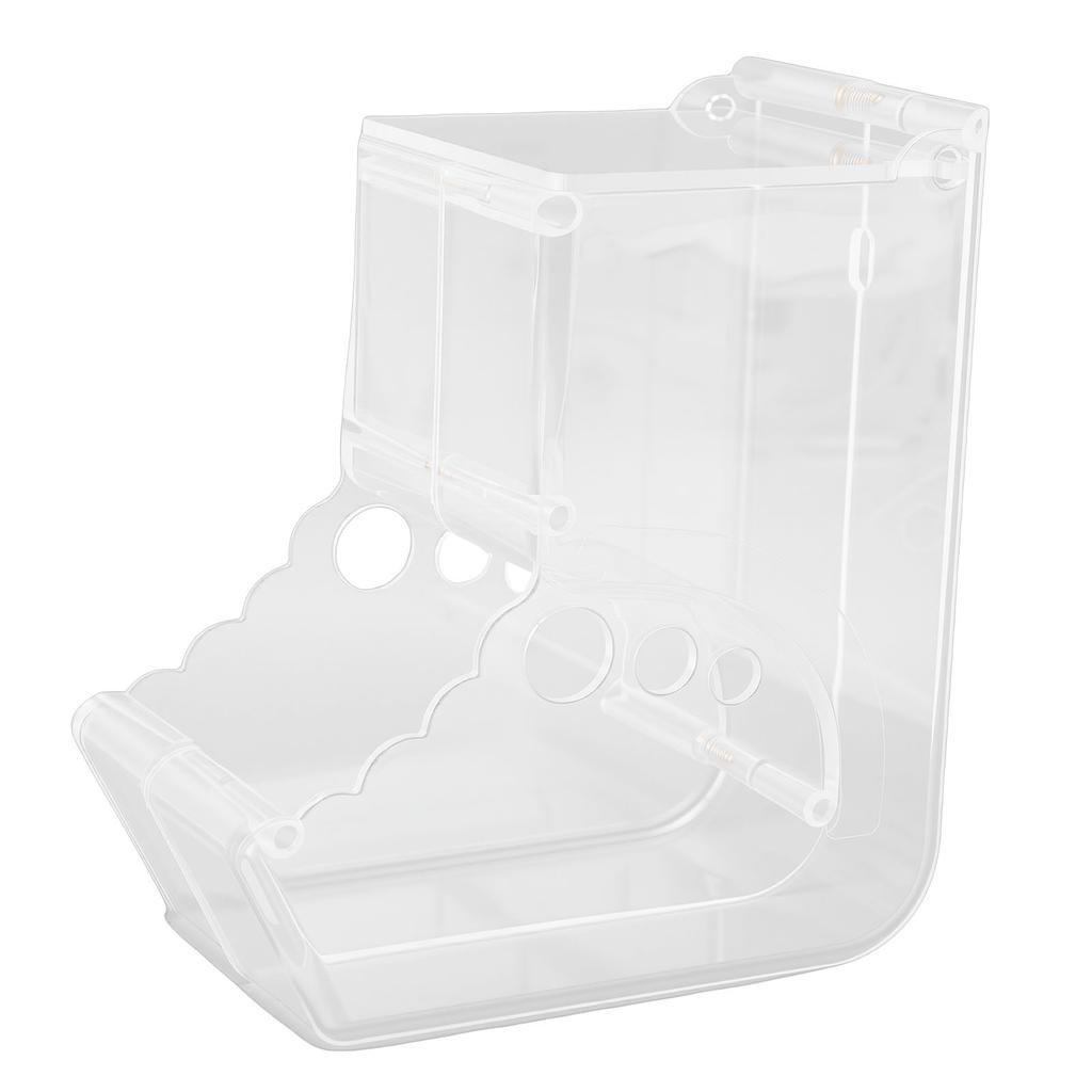 Automatic Hamster Feeder Clear Plastic Anti Tipping Pet Food Dispenser for Squirrel Hedgehog Guinea Pig ZS 02