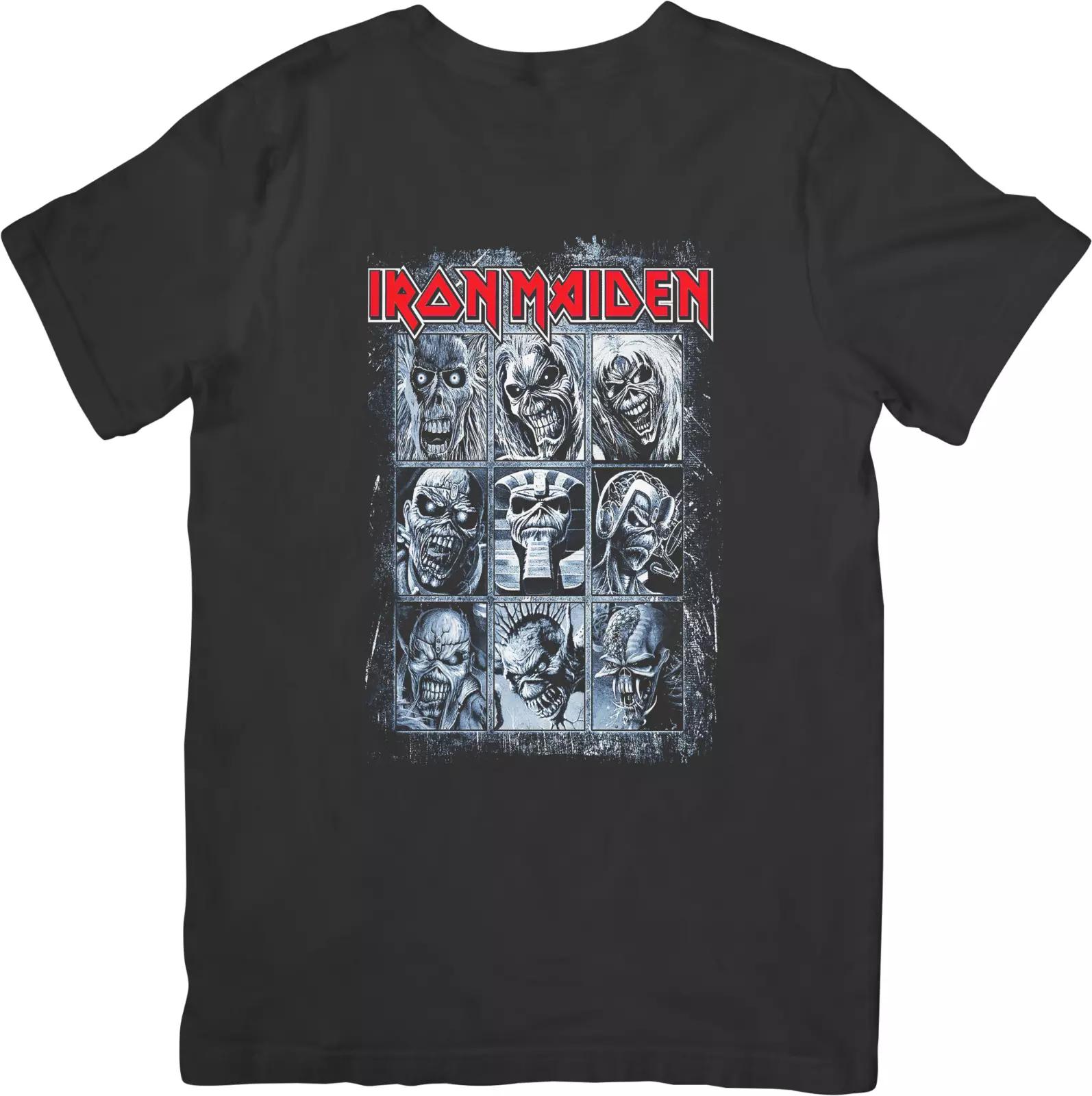 

Iron Maiden Music Футболка унисекс из качественного хлопка черного цвета для мужчин и женщин L