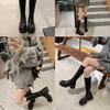 [Xu Jiaqi]~ Autumn and winter thick-soled thick-heeled pleated medium-high elastic stacking boots women's boots