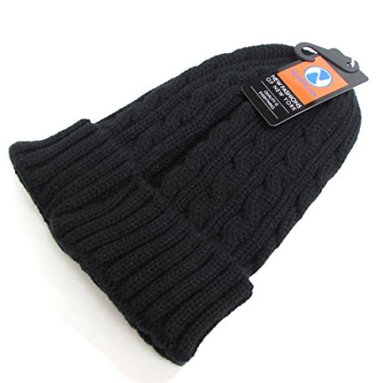 NEWHATTAN Cable Watch Cap (Used) (Black)