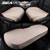 Seametal Breathable Flax Auto Seat Case Universal Front Rear Auto Seat Cushion Pad Mat Protector Fit For Auto Interior Accessories Auto Accessories