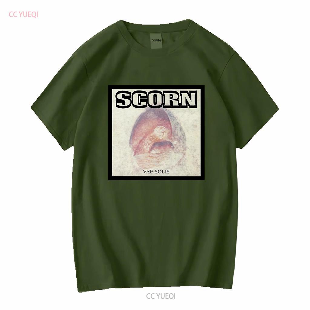 SCORN T Shirt Vae Solis Mens Cotton Crew Industrial Breakbeat long or short sleeves vintage Washed Slightly homme Soft