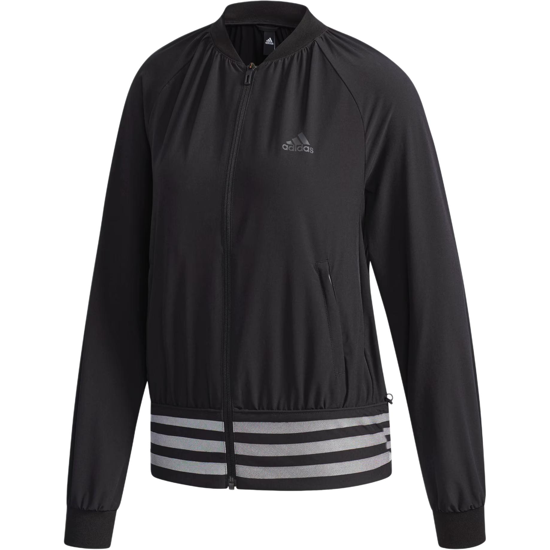 

adidas Women s Thin Woven Stand Collar Full-Zip Track Jacket Black DM5312 XL