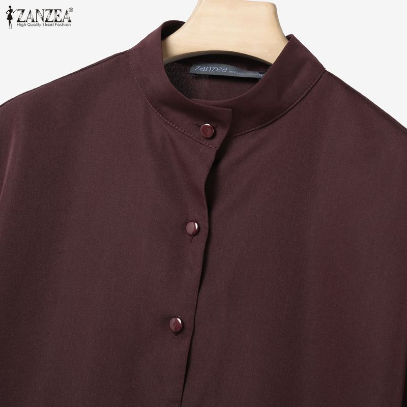 ZANZEA Women Short Sleeve Blouse and Long Skirts Summer Two Piece Suit Sets