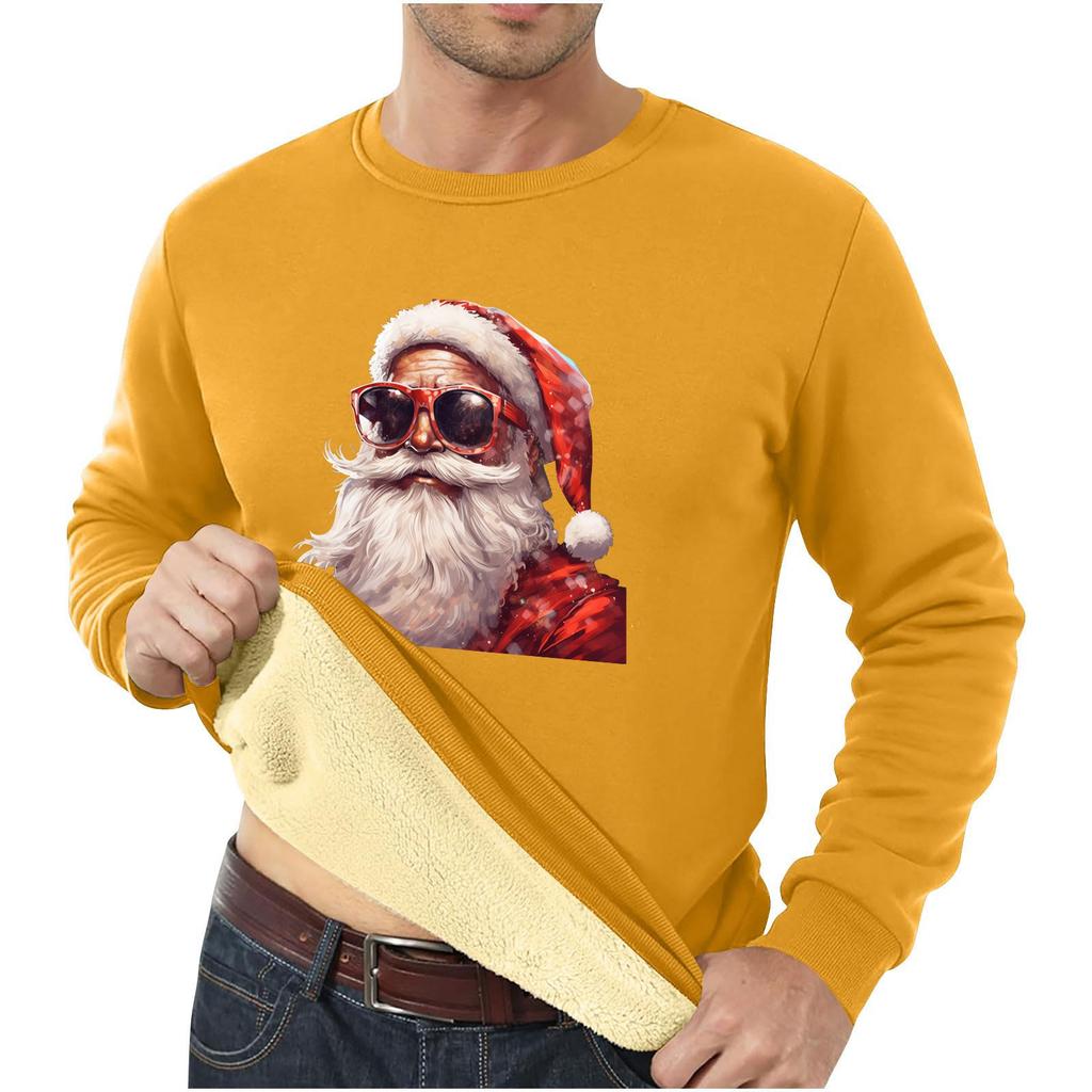 Men Sweatshirt Christmas Shirt Long Sleeve Funny Holdiay Crewneck Xmas Tops