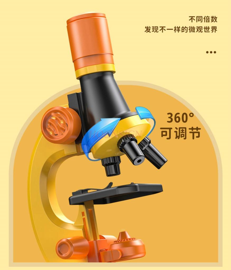 Microscope Children'S Science Experiment Household Set For Primary And Secondary School Students Professional Optical Hd Biology