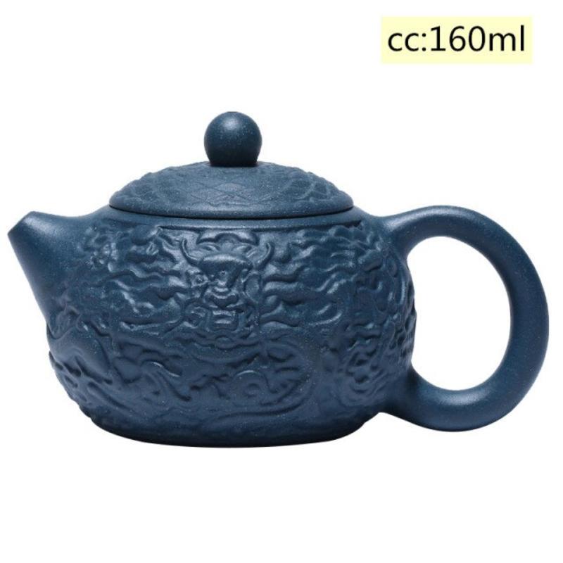 Teapot Purple Clay Teams Dragon Pattern Xishi Pot Beauty Teapot Gifts | teapots