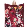 Cartoon Hazbins Hotels Blanket Velvet Print   Multifunction Lightweight Thin Throw Blanket for Sofa Car Bedspread