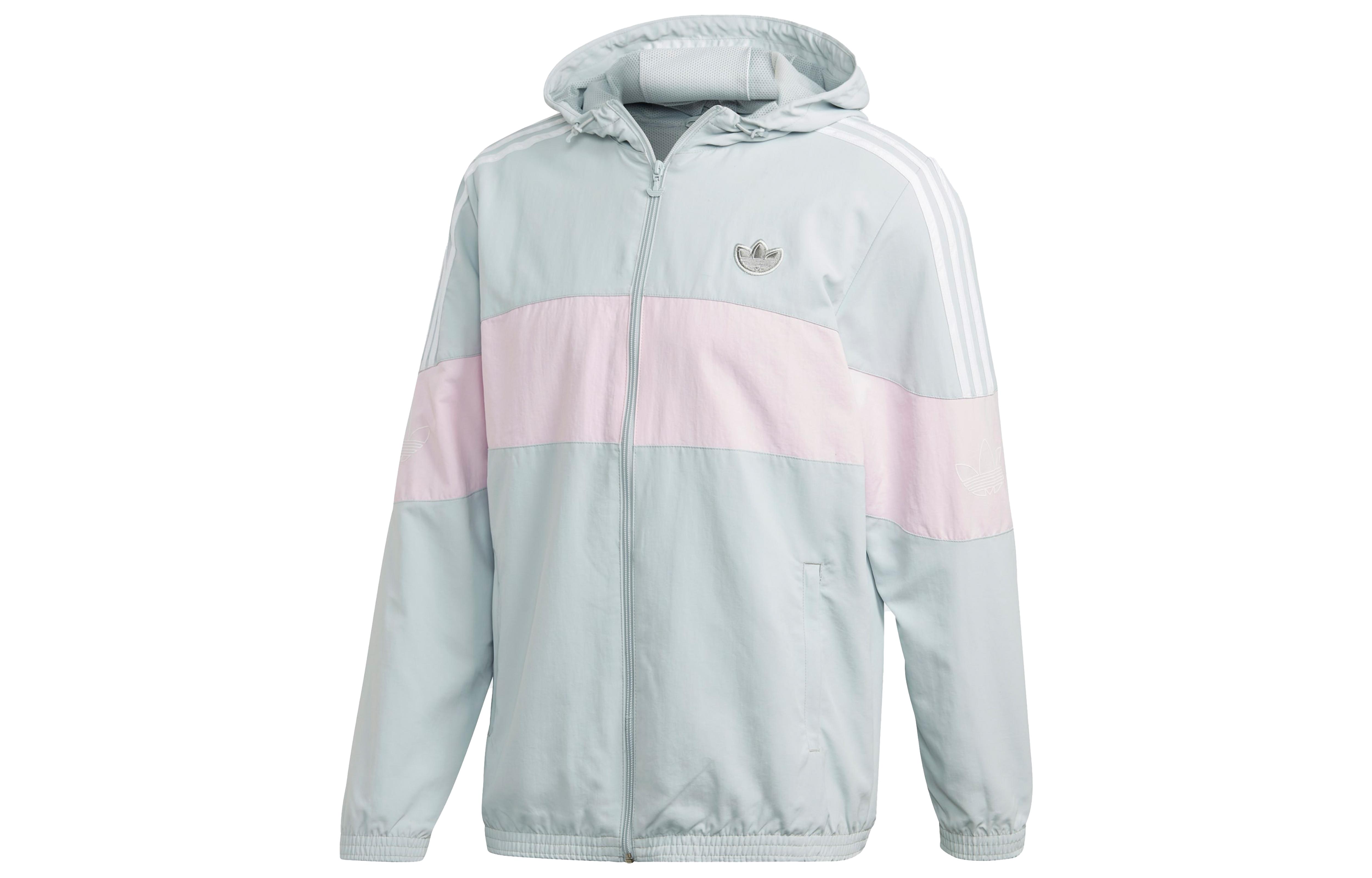 Adidas Originals Jackets Men s Transparent Gray Hooded Moderate Other FM3891 M