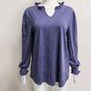 Chic Puff Long Sleeves Versatile Comfortable Ladies Elegant Fashion Loose Pullover Tee Shirt Streetwear Club Blouse