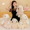 Floral Girls Dress Rabbit Plush Toy Cute Lop Ear Bunny Doll Kids Gift Home Decor