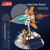 Jiaqi Dawn Solar Space Station Rocket Building Block Model Gift for Adults